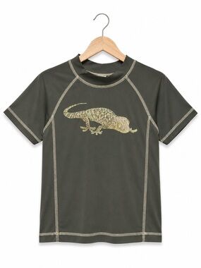 Crazy 8 Gecko Rash Guard Swim Shirt Boys 5T Gray UPF Quick Dry Swim Top